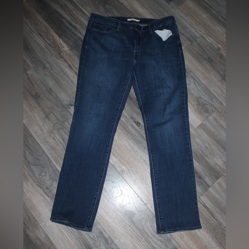 Levi's Dark Blue Straight Leg Jeans